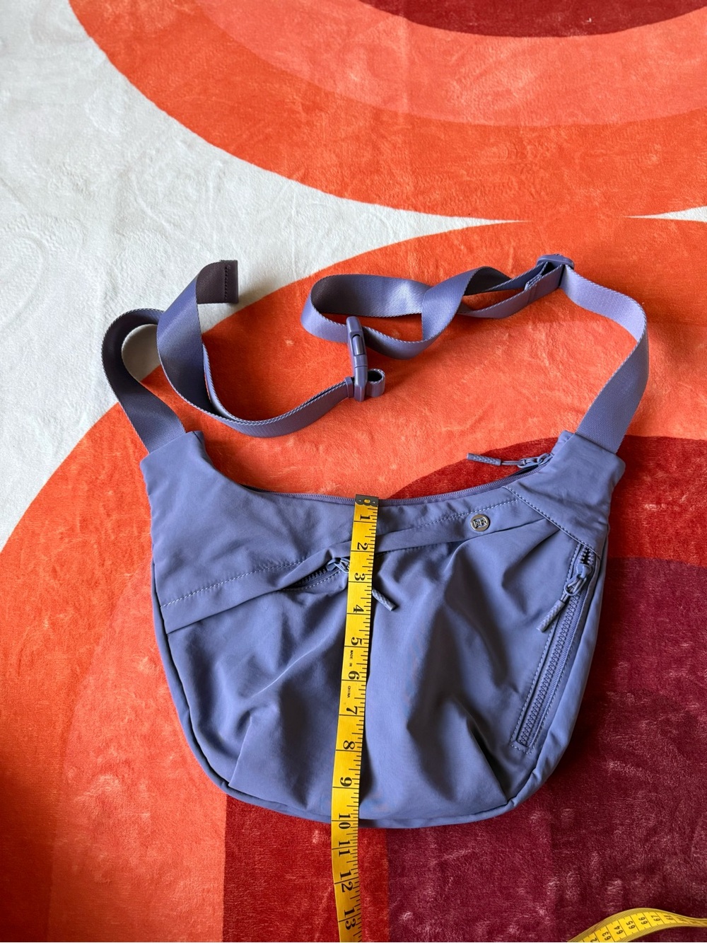 Lightweight Lavender Crossbody Bag with Adjustable Strap
